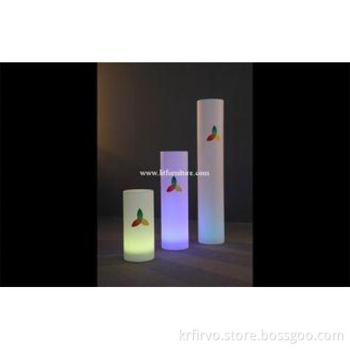 LED luminous decorative round / LED Pillar With lithium bat